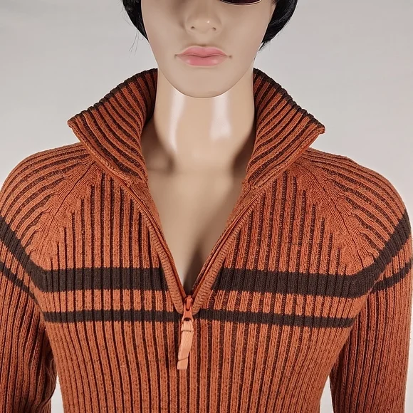 Carbon Individual Style Quarter Zip Sweater Size M